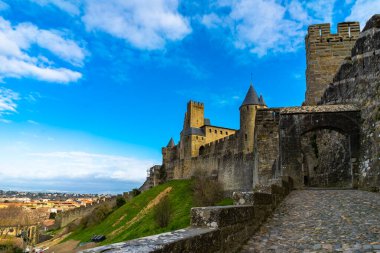 Fransa Ortaçağ Carcassonne Şehir müstahkem