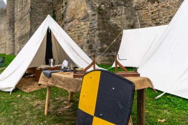 Fransa Ortaçağ Carcassonne Şehir müstahkem