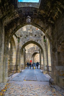 Fransa Ortaçağ Carcassonne Şehir müstahkem