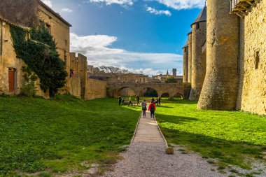 Fransa Ortaçağ Carcassonne Şehir müstahkem