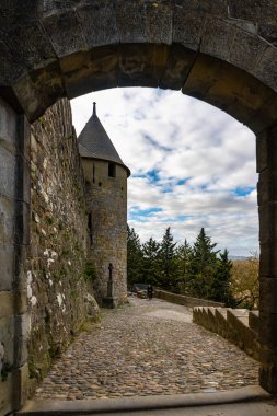 Fransa Ortaçağ Carcassonne Şehir müstahkem