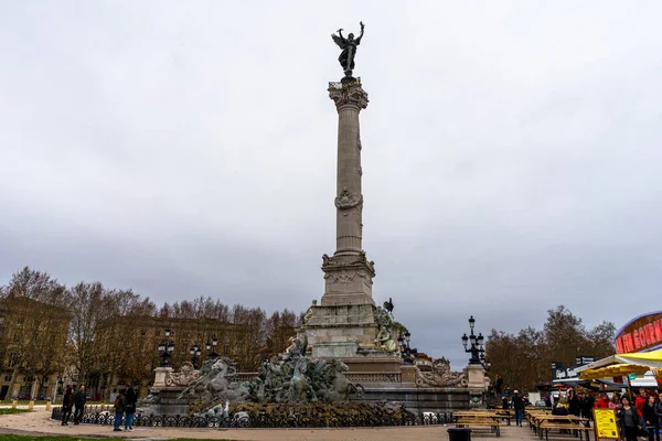 Monumento Aux Girondins Burdeos Francia — Foto de Stock
