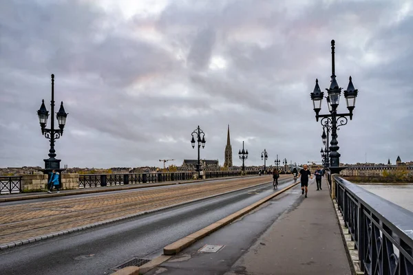 Pont Pierre Bordeaux Francja — Zdjęcie stockowe