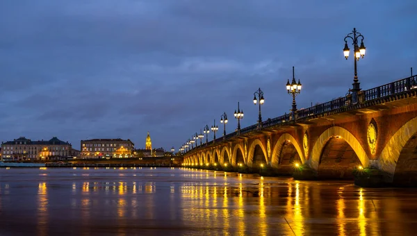 Pont Pierre Bordeaux Ban Franciaország — Stock Fotó