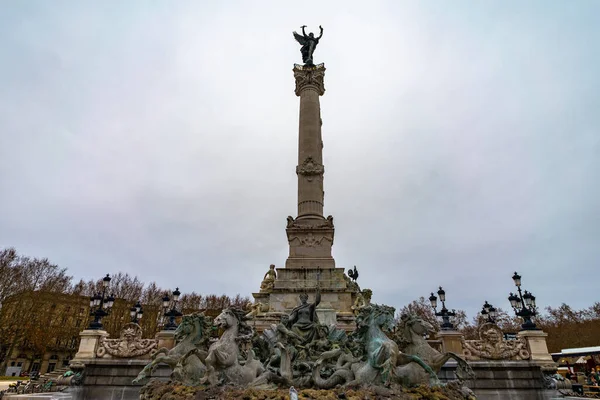 Monument Aux Girondins Bordeaux Ban Franciaországban — Stock Fotó