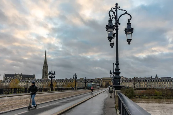 Pont Pierre Bordeaux Francja — Zdjęcie stockowe