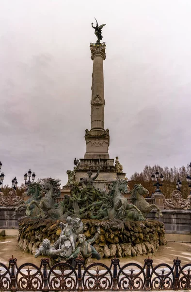 Monument Aux Girondins Bordeaux Frankreich — Stockfoto