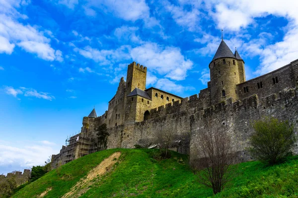 Cidade Medieval Fortificada Carcassonne França — Fotografia de Stock