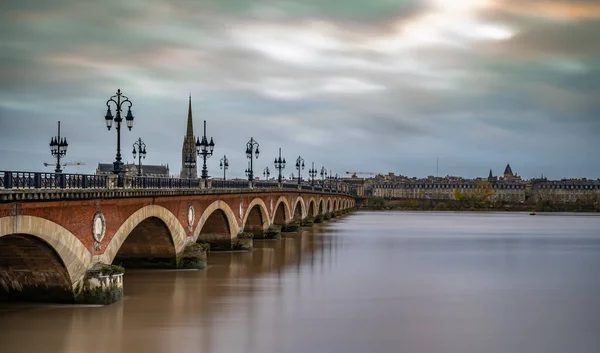 Pont Pierre Bordeaux Ban Franciaország — Stock Fotó