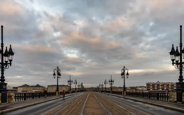 Pont Pierre Bordeaux Ban Franciaország — Stock Fotó