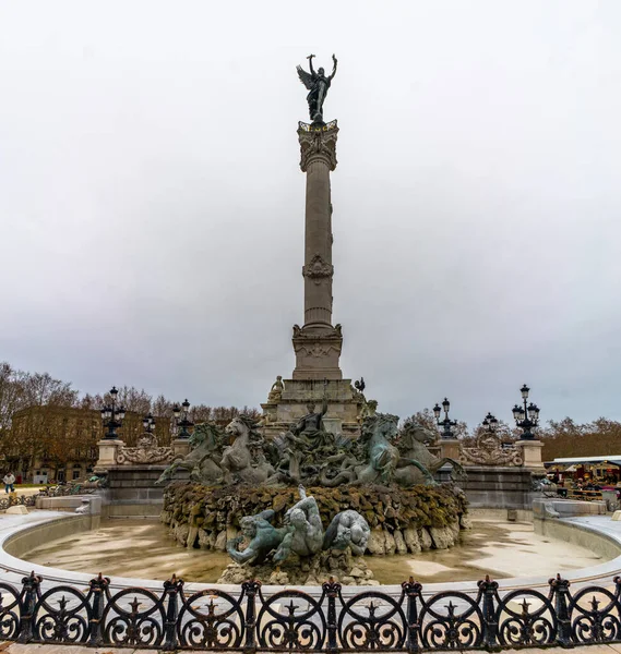 Monument Aux Girondins Bordeaux Francia — Foto Stock