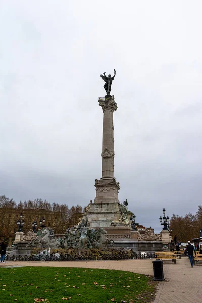 Monumento Aux Girondins Bordeaux França — Fotografia de Stock