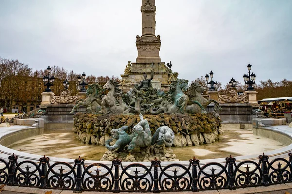 Monumento Aux Girondins Bordeaux França — Fotografia de Stock