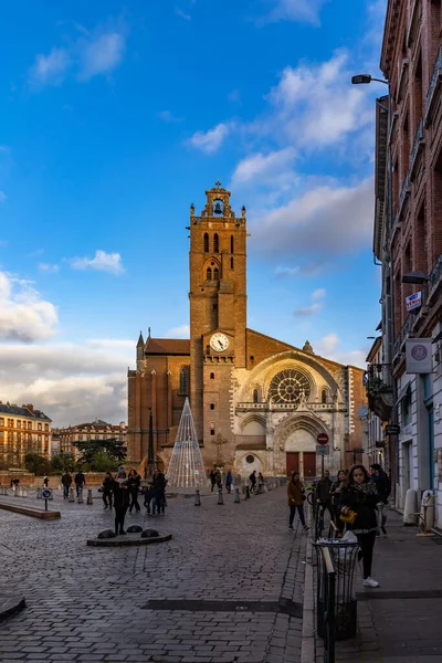 Cathedrale Saint Etienne Toulouse Francia — Foto de Stock