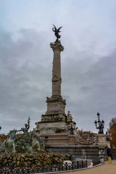 Monumento Aux Girondins Bordeaux França — Fotografia de Stock