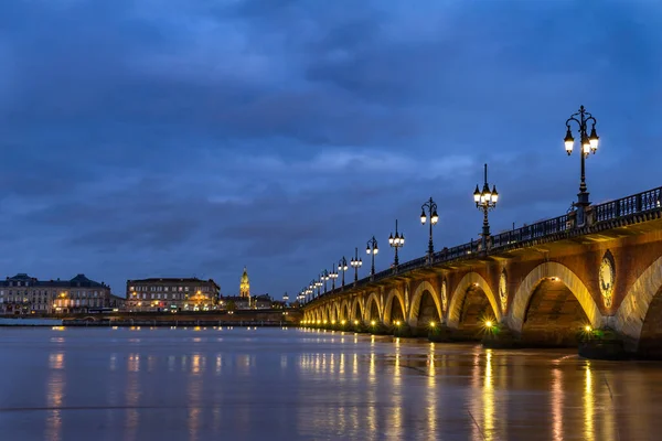 Pont Pierre Bordeaux Francja — Zdjęcie stockowe