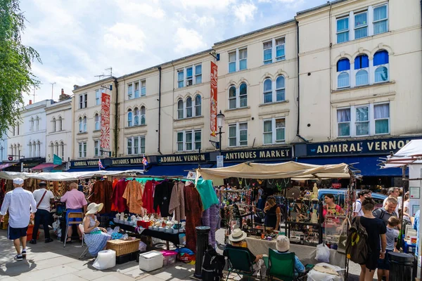 Notting Hill 'deki Portobello Pazarı, Londra, İngiltere, İngiltere