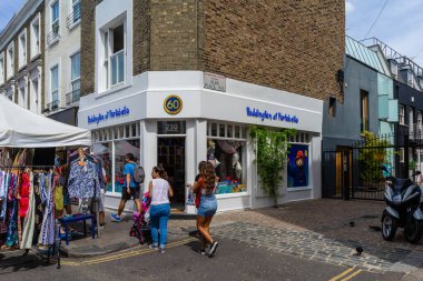 Notting Hill 'deki Portobello Pazarı, Londra, İngiltere, İngiltere