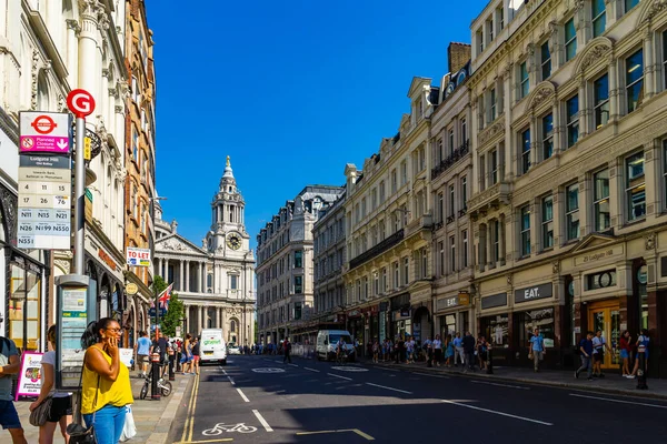 Ludgate Hill Street Londen Verenigd Koninkrijk — Stockfoto