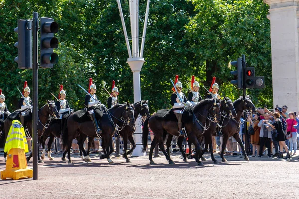 Guarda Palácio Buckingham Londres Reino Unido — Fotografia de Stock