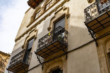 Vilafranca del Penedes, Katalonya, İspanya 'da Art Nouveau güzergahı..