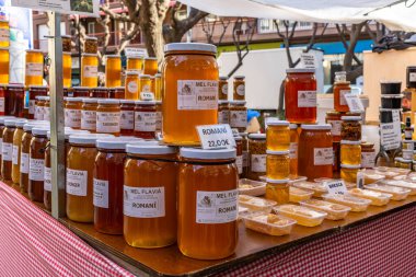 Fira de la Candelera Fuarı Molins de Rei, Katalonya, İspanya.