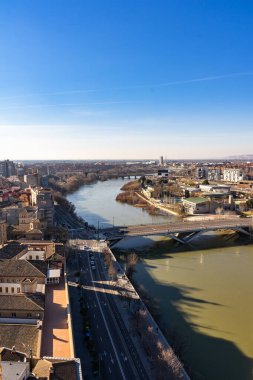 İspanya, Zaragoza 'daki Basilica de Nuestra Senora del Pilar Katedrali.