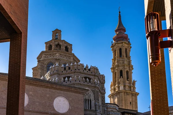 Cattedrale Salvador Saragozza Saragozza Spagna — Foto Stock