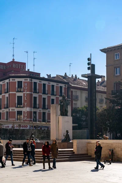 Plaza Del Pilar Zaragoza España — Foto de Stock