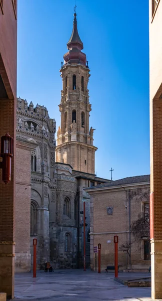 Cattedrale Salvador Saragozza Saragozza Spagna — Foto Stock