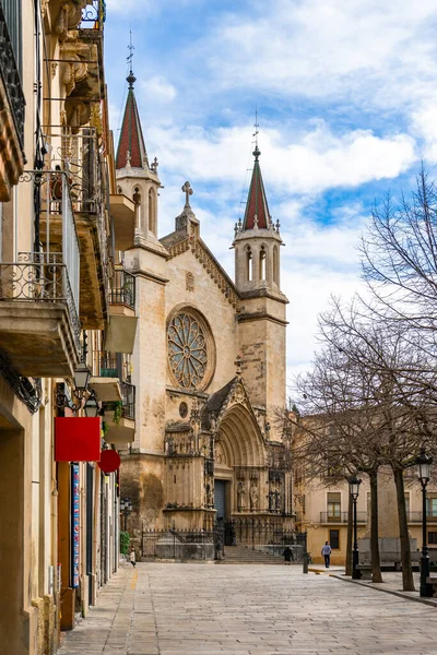Basílica Santa Maria Vilafranca Del Penedes Catalunha Espanha — Fotografia de Stock