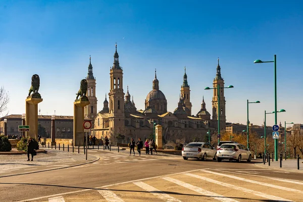 Basilique Nuestra Senora Del Pilar Cathédrale Saragosse Espagne — Photo