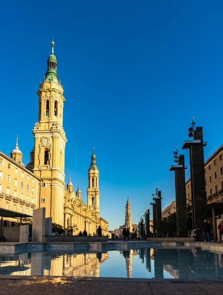 Bazylika Nuestra Senora Del Pilar Saragossa Hiszpania — Zdjęcie stockowe