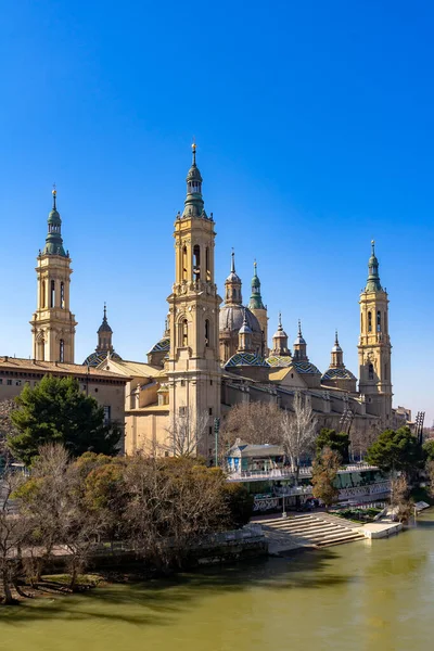 Basilique Nuestra Senora Del Pilar Cathédrale Saragosse Espagne — Photo