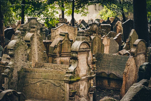 Antiguo Cementerio Judío Praga República Checa —  Fotos de Stock