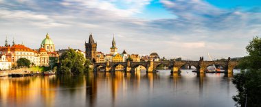 Çek Cumhuriyeti 'nde Charles Bridge Prag