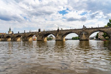 Çek Cumhuriyeti 'nde Charles Bridge Prag