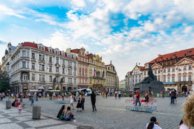 Çek Cumhuriyeti'nde Eski Şehir Meydanı Prag