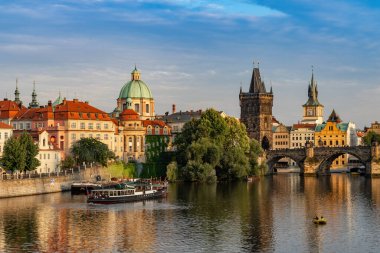 Çek Cumhuriyeti 'nde Charles Bridge Prag