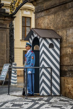 Çek Cumhuriyeti Prag 'daki Gardiyan Kalesi sokağı