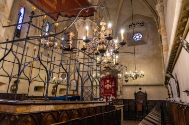 Çek Cumhuriyeti 'nde Eski Yeni Sinagog Prag