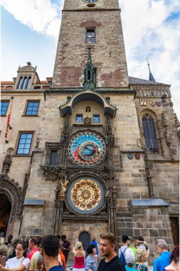 Çek Cumhuriyeti'nde Prag'da astronomik saat