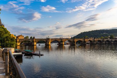 Çek Cumhuriyeti 'nde Charles Bridge Prag