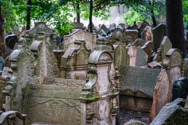 Çek Cumhuriyeti 'ndeki Eski Yahudi Mezarlığı Prag