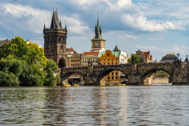 Çek Cumhuriyeti 'nde Charles Bridge Prag