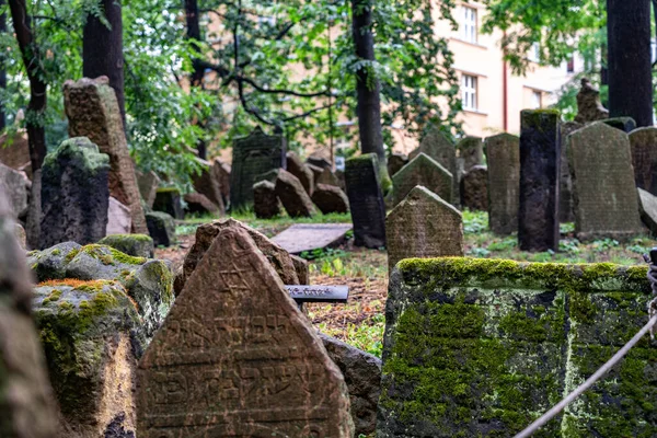 Vecchio Cimitero Ebraico Praga Repubblica Ceca — Foto Stock