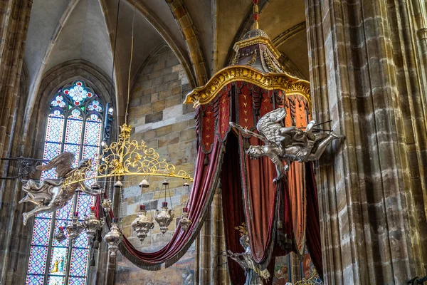 Saint Vitus Cathedral Prague Στην Τσεχική Δημοκρατία — Φωτογραφία Αρχείου