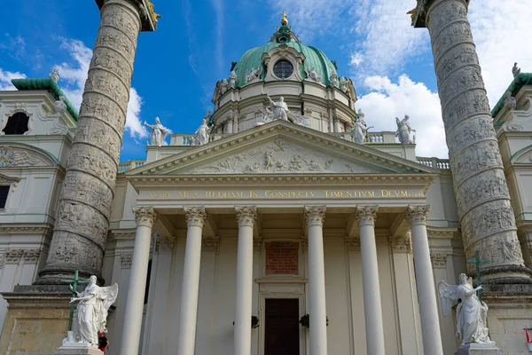Avusturya Viyana Daki Karlskirche Kilisesi — Stok fotoğraf
