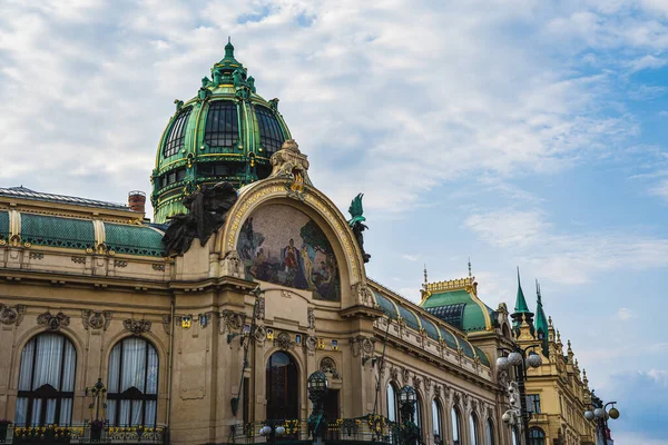 Casa Municipal Praga República Checa — Foto de Stock