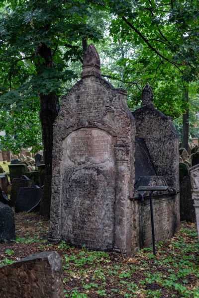 Vecchio Cimitero Ebraico Praga Repubblica Ceca — Foto Stock